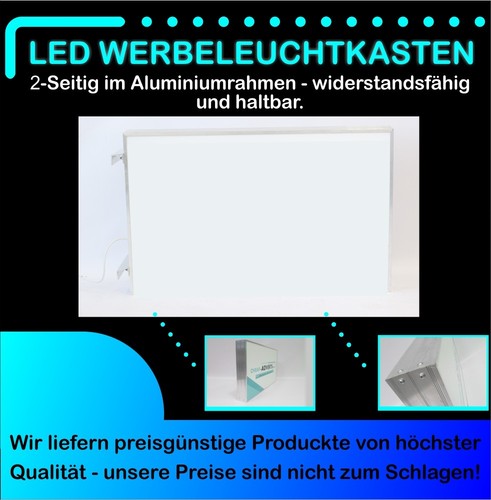 Led alu werbung seitig - alu, 2-seitig