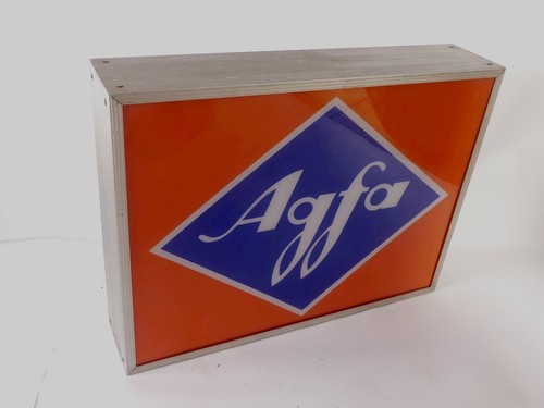Agfa leuchtreklame werbung - agfa,